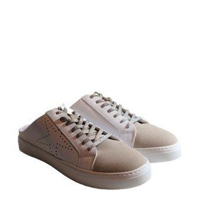 Steven New York White Beige Sneaker Slides 7.5 New
